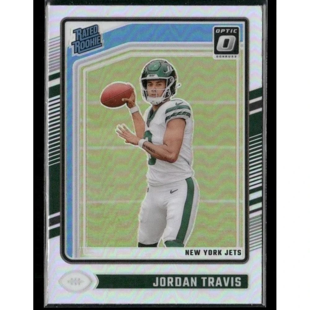 2024 Donruss‎ Optic #260 Jordan Travis Holo New York Jets